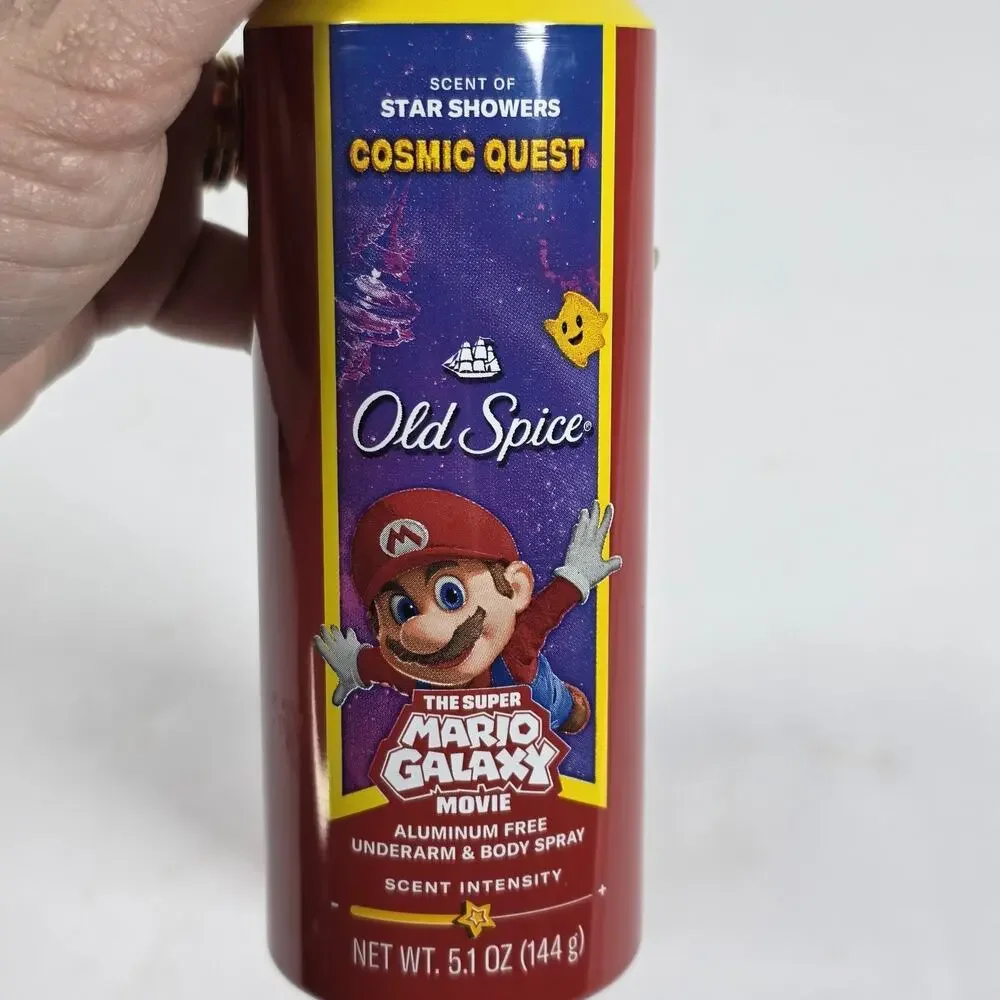2PK Old Spice Super Mario Galaxy Cosmic Quest Deodorant Spray 5.1oz EACH New